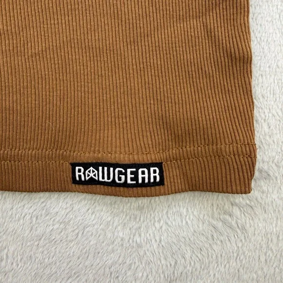 RAWGEAR Shirt Mens Large Ribbed Tank Top Sleeveless Muscle Fit Workout Flex - Picture 2 of 6